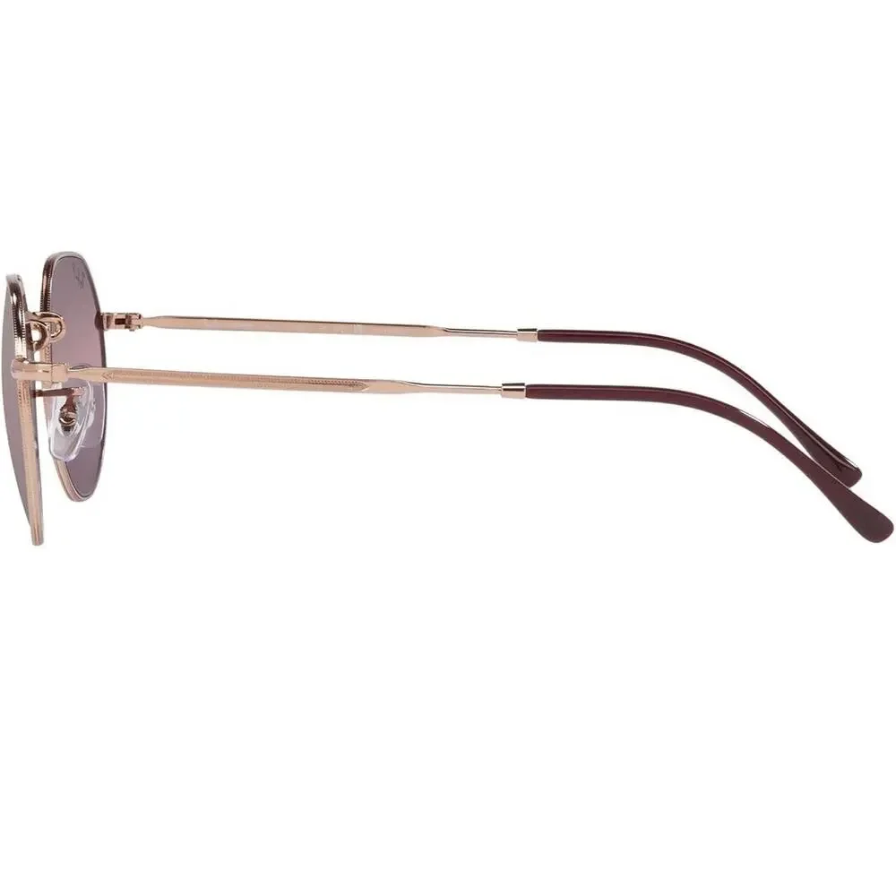 Ray-Ban RB3565 Jack Round Sunglasses Rose Gold/Mirrored Gradient Polarized $280